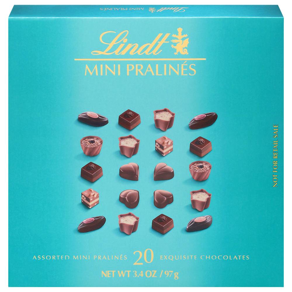 Lindt Mini Pralines Assorted Exquisite Chocolates (3.4 oz)