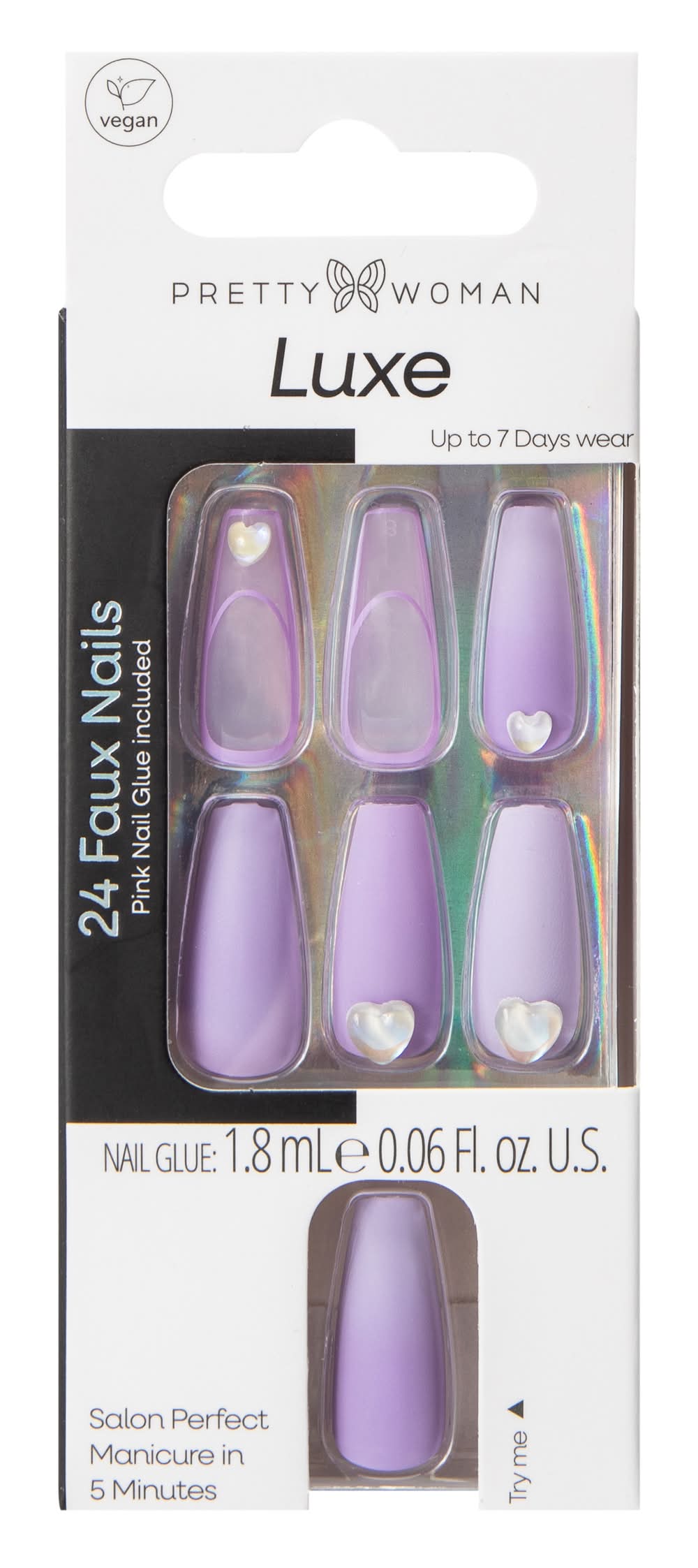 Pretty Woman Luxe Nails Set Purple