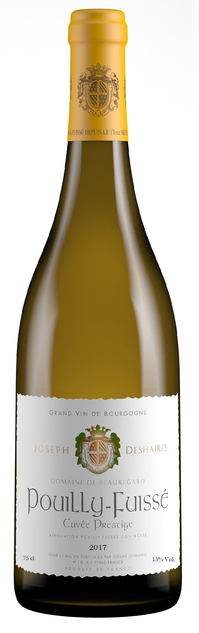 Joseph Deshaires - Vin blanc pouilly fuissé cuvée prestige, 2017 (750ml)