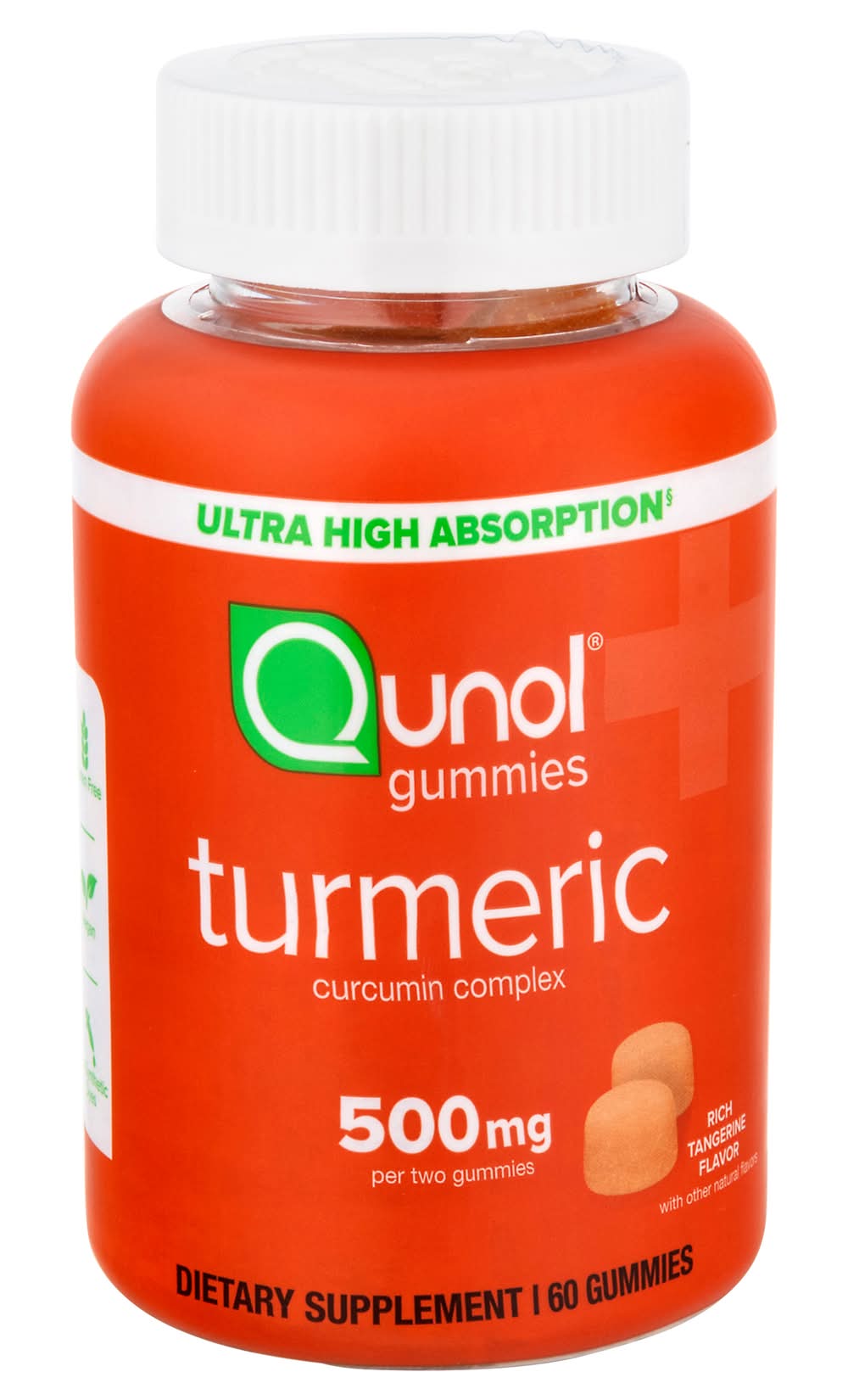 Qunol Orange Flavor 500 mg Turmeric Complex Gummies (9.6 oz)