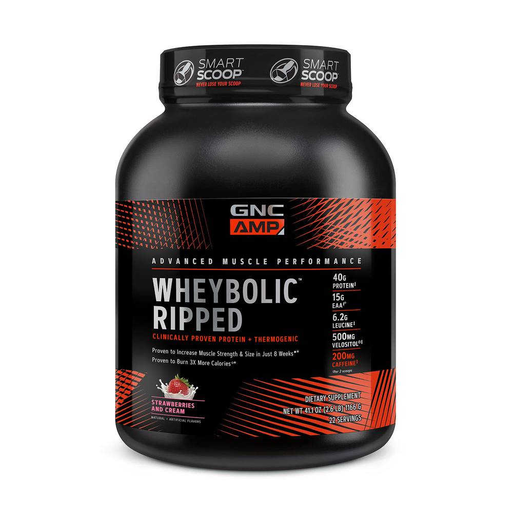 Wheybolic Ripped Advanced Muscle Performance Protein Powder (41.1 oz) (strawberries & cream)