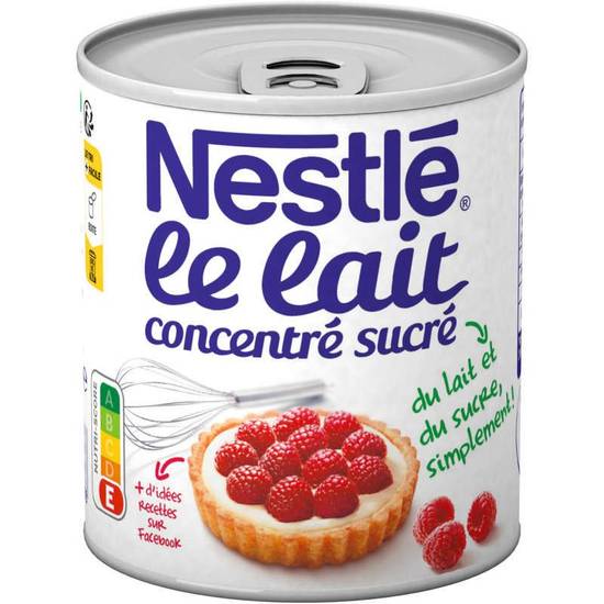 Nestle Lait Concentré Sucré à pâtisser lait entier boîte 397g