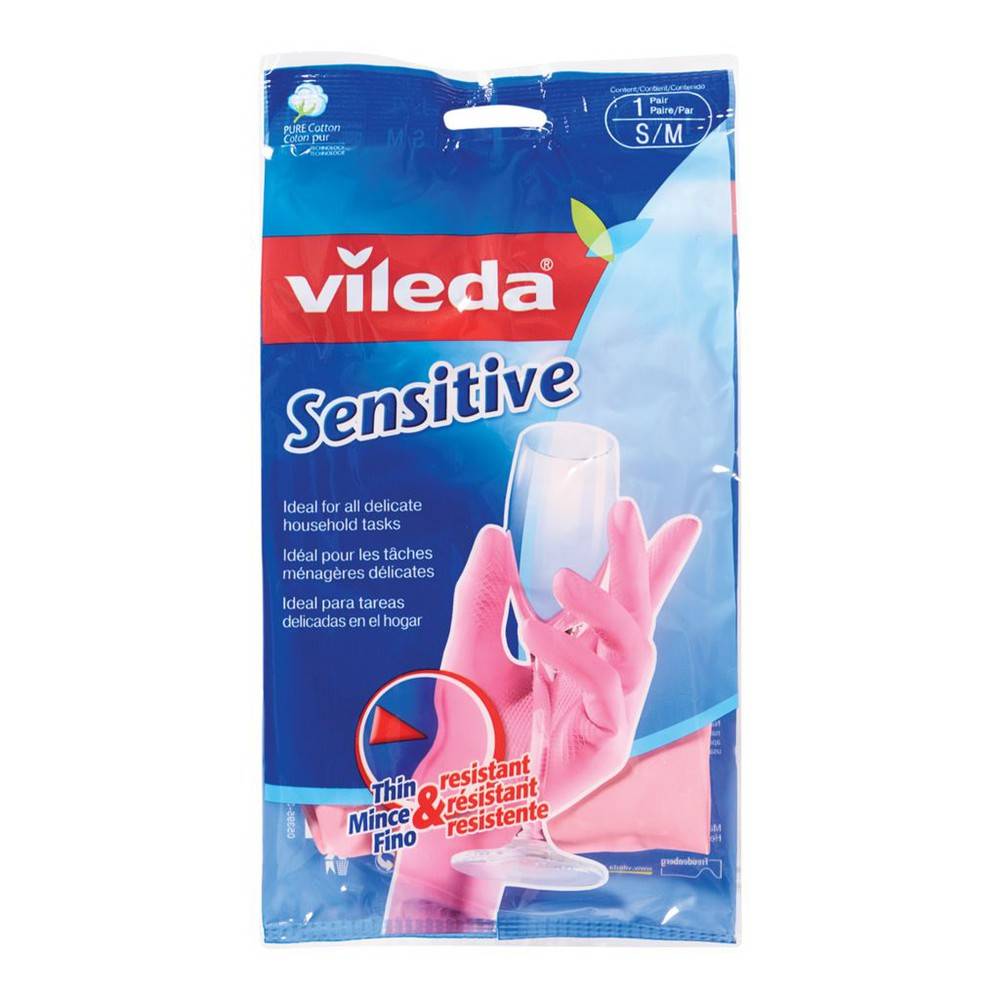 Vileda Sensitive Cotton Gloves S/M (30 g)