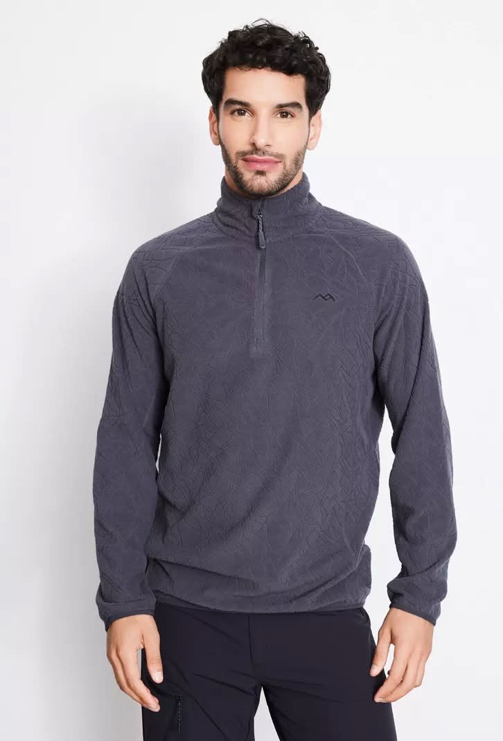 Alpes · Polerón waffle polar - 'L - Gris Perla