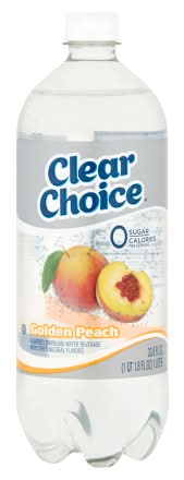Clear Choice Sparkling Water, Golden Peach (33.8 fl oz)