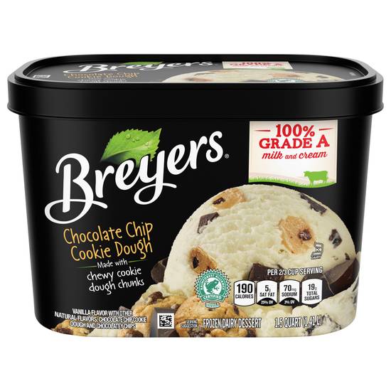 Breyers Chocolate Chip Cookie Dough Ice Cream
