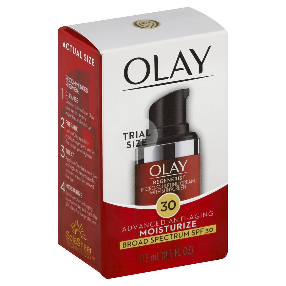 Olay Regenerist Micro-Sculpting Cream Face Moisturizer Spf 30 (0.5 fl oz)