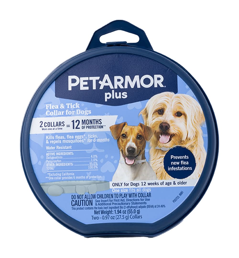 PetArmor® Plus Flea & Tick Collar for Dogs - 2 Count