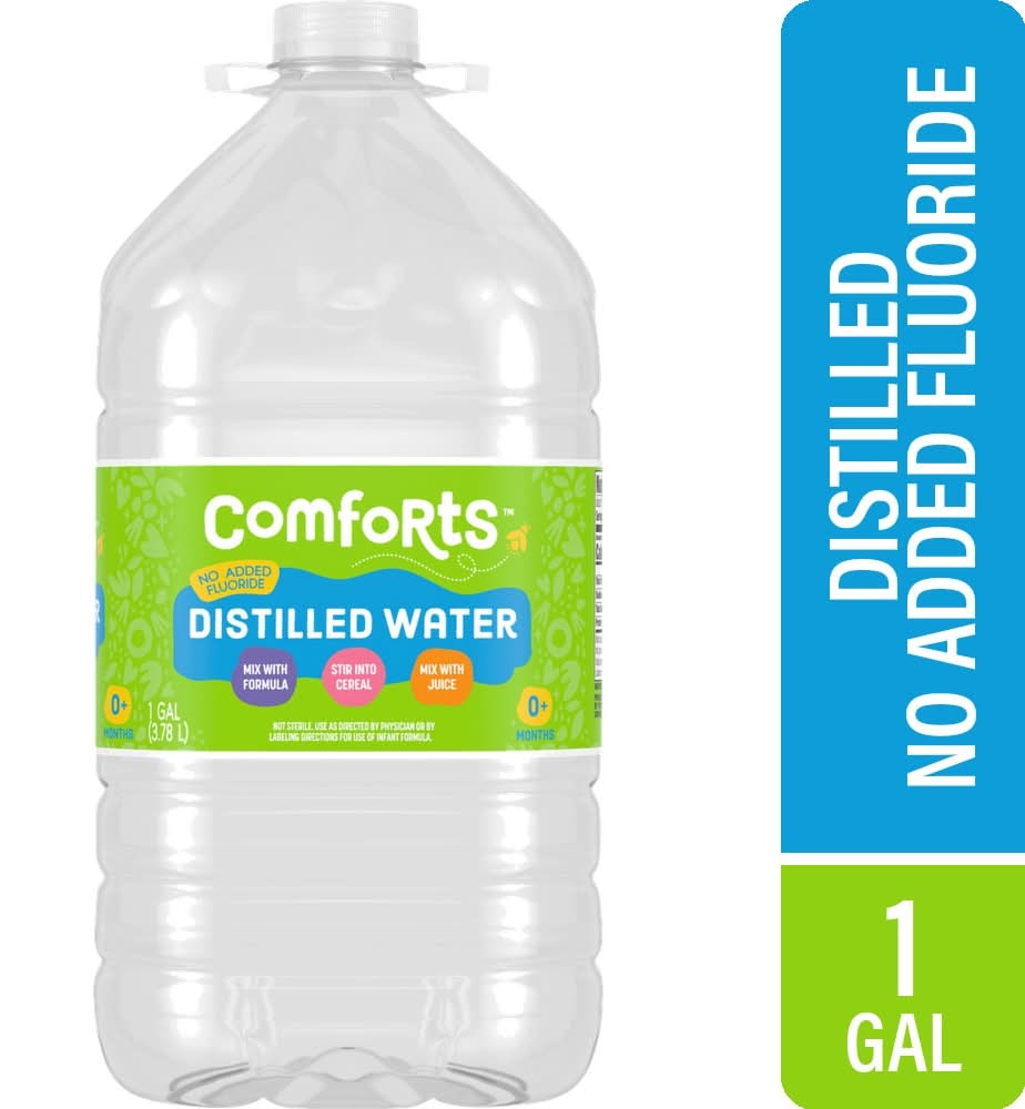 Comforts No Added Fluoride Distilled Water (1 gal)