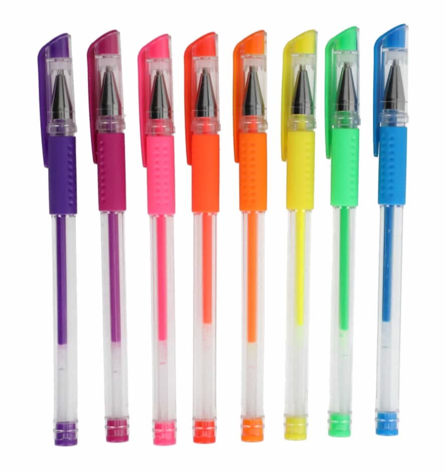 Jot Neon Gel Pens, Assorted (8 ct)