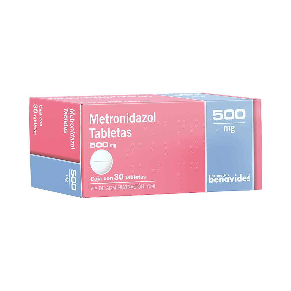 Farmacias benavides metronidazol tabletas 500 mg (30 piezas)