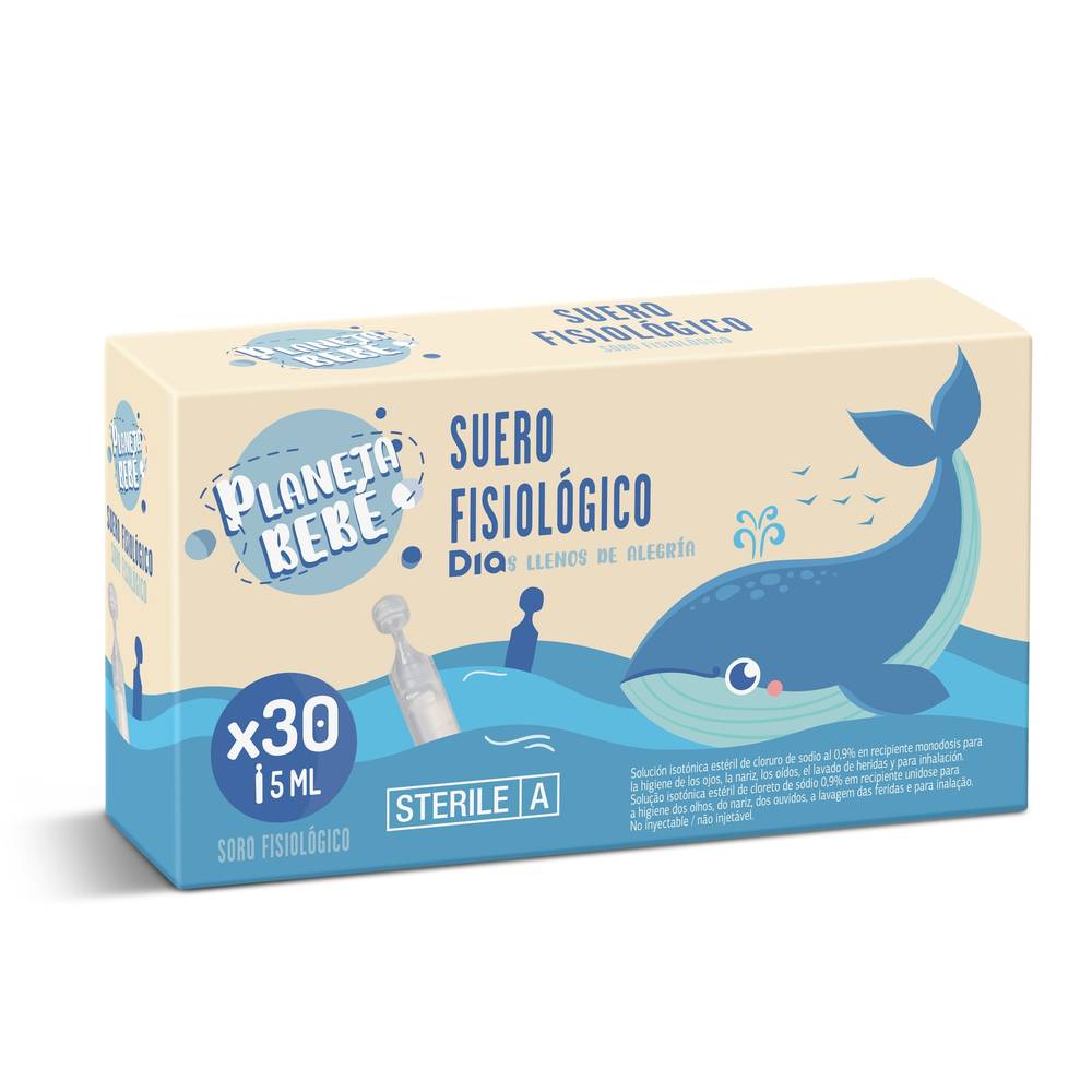 Suero Fisiológico Planeta Bebé De Dia Frasco 30 Unidades