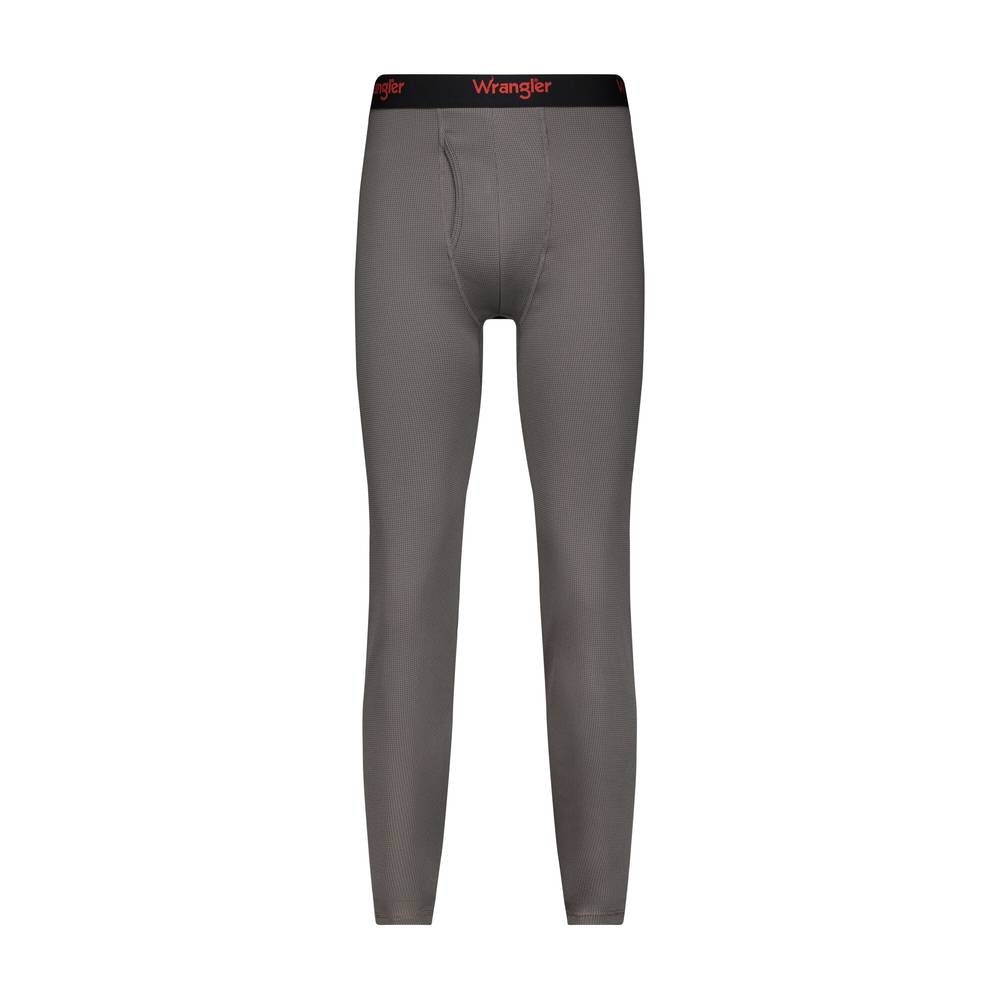 Wrangler Gray Polyester Thermal Pants (Medium) | WRM10702MN