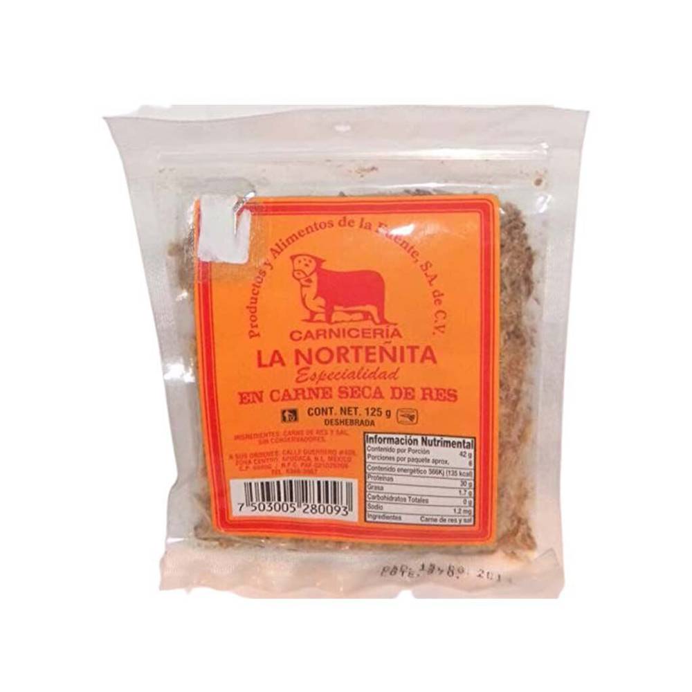 La norteñita · Carne seca de res (125 g)