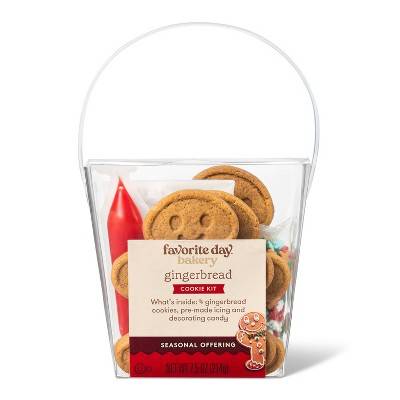 Christmas Gingerbread Cookie Kit - 7.5oz/4ct - Favorite Day™