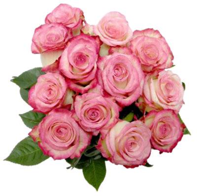 Color Rose Bouquet Dozen - Each (Colors May Vary)