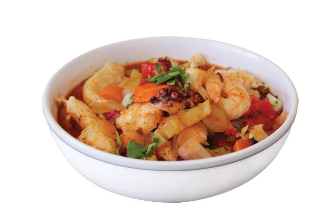Order Shrimp Caldo food online from Baja Cali Fish & Tacos store, Arcadia on bringmethat.com