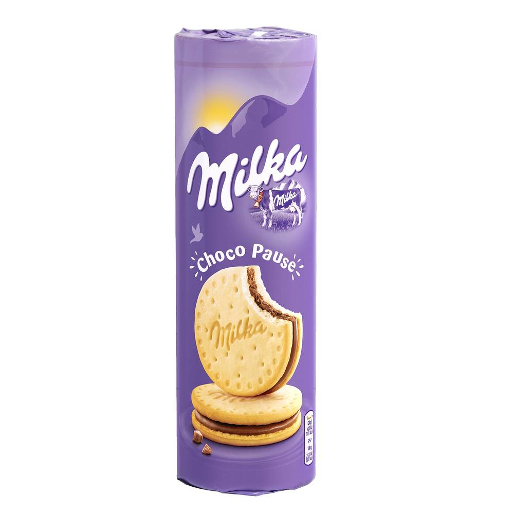 Milka - Choco pause biscuits fourrés au lait, chocolat (260g)