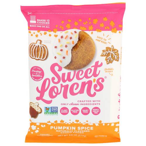 Sweet Lorens Pumpkin Spice Refrigerated Cookie Dough