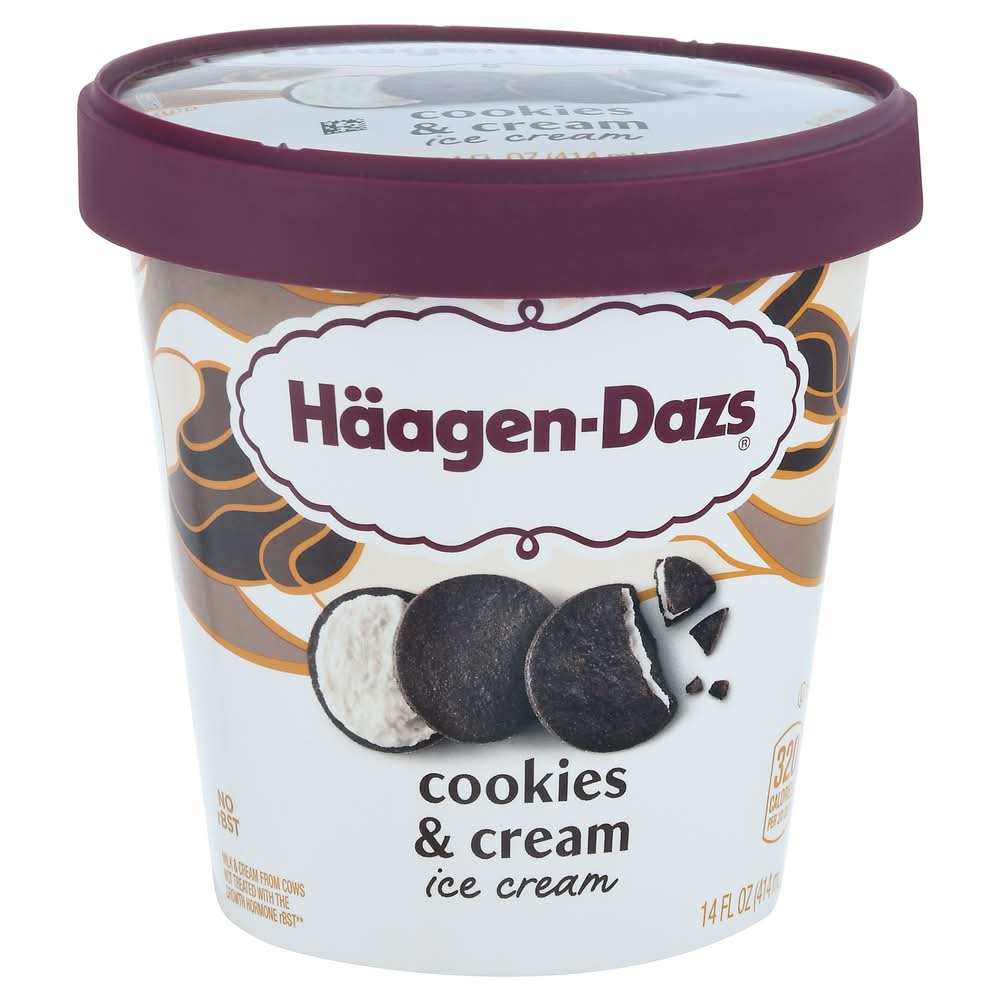 Häagen-Dazs Flavored Ice Cream, Cookies & Cream (14 oz)