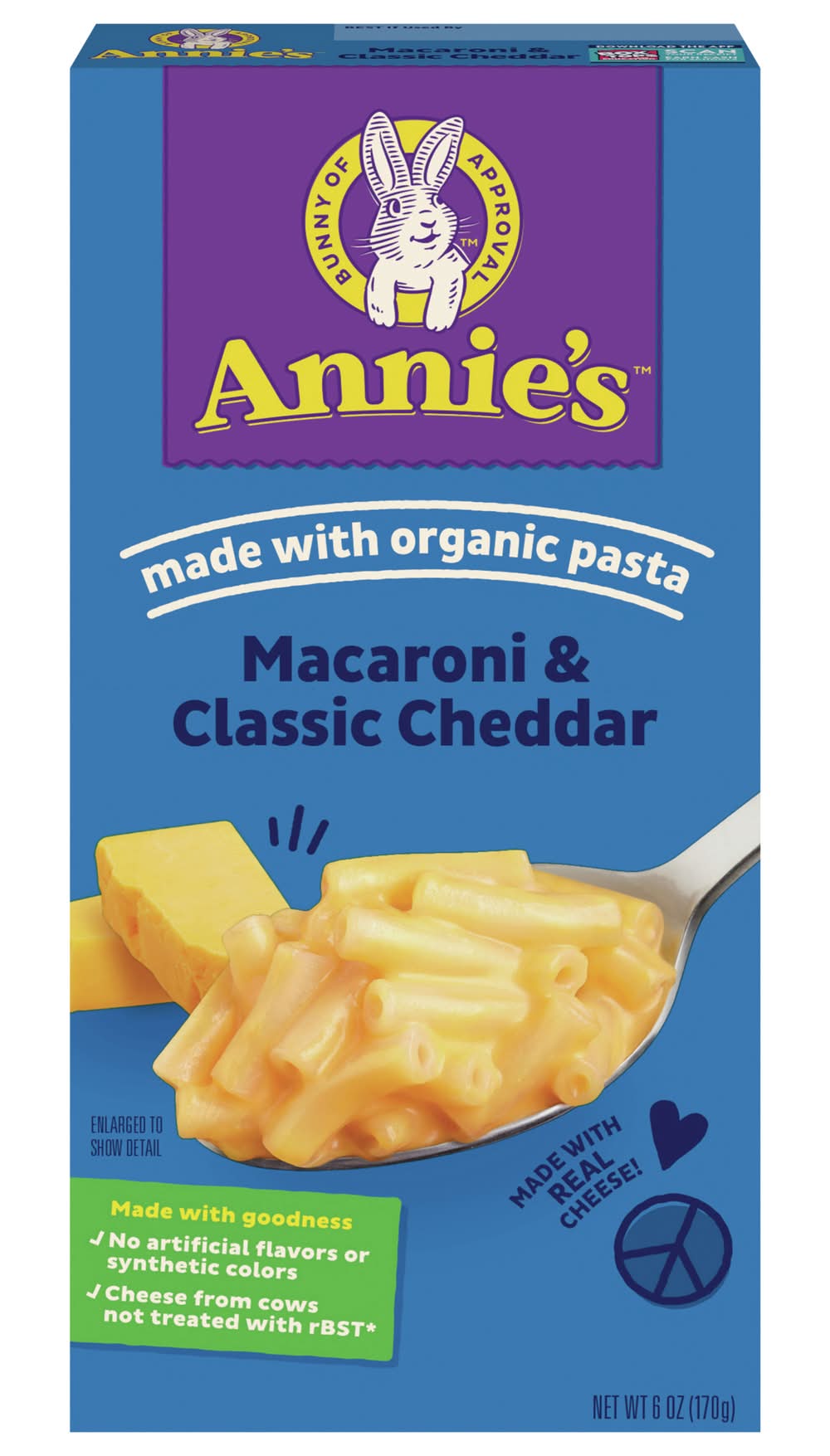 Annie's Organic Pasta Macaroni & Cheese, Classic Cheddar (6 oz)