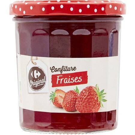 FID - Confiture de fraise CARREFOUR - le pot de 370g