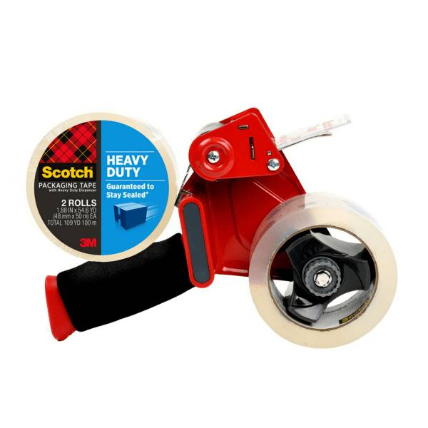 Scotch Heavy Duty Packaging Tape With Dispenser (2 ct)