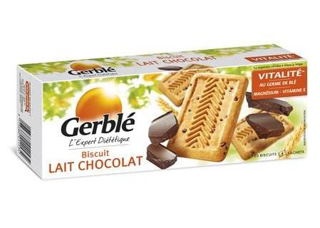 Biscuits lait chocolat GERBLE - le paquet de 20 - 230 g