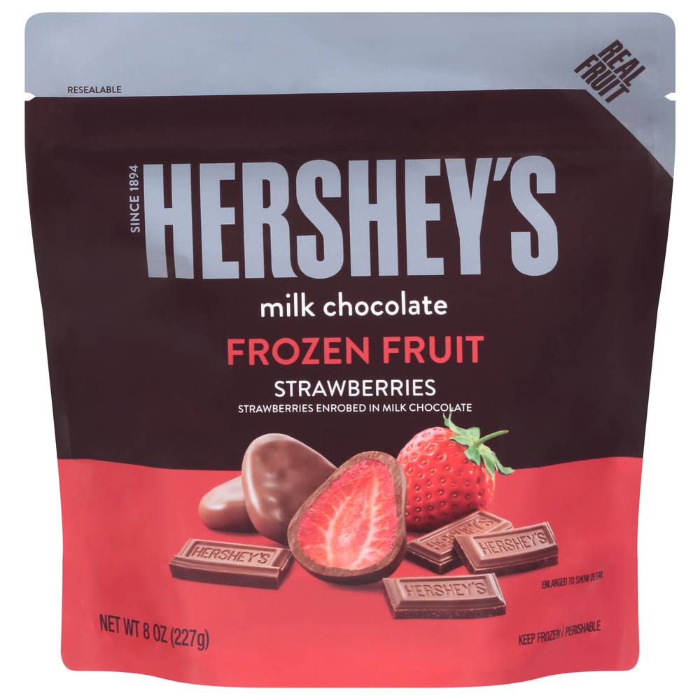 Hershey's Milk Chocolate Covered Frozen Fruit, Strawberry (8 oz)