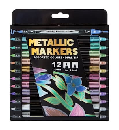 Metallic Markers 12-Count