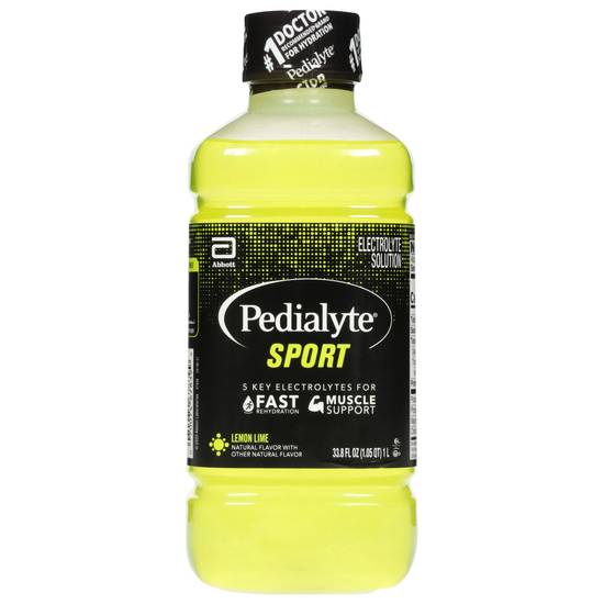 Pedialyte Sport Lemon Lime Electrolyte Solution (33.8 fl oz)