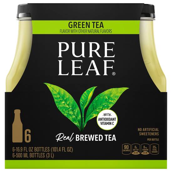 Pure Leaf Green Brewed Tea (6 ct, 16.9 fl oz)