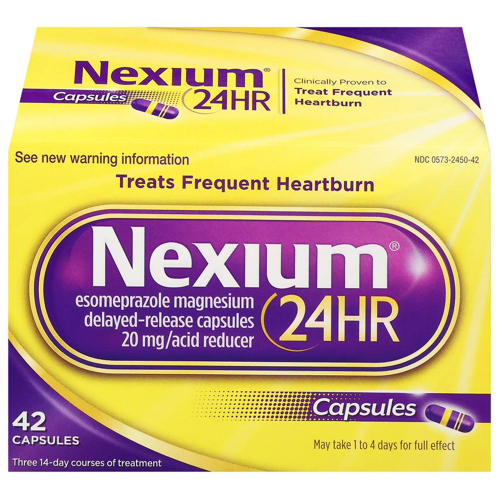 Nexium 24 Hr Delayed Release 20 mg Esomeprazole Antacid (1.6 oz)