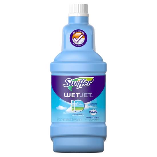 Swiffer WetJet with The Power of Dawn Floor Cleaner, Fresh Scent, 42.2 fl oz