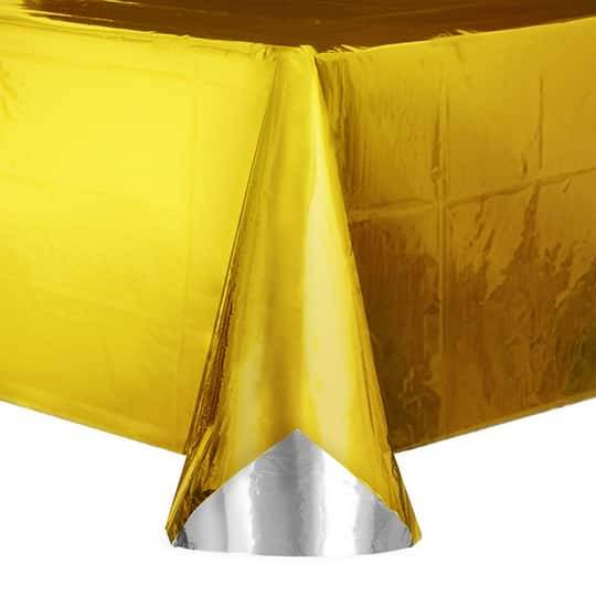 9Ft. Reversible Gold & Silver Foil Table Cover By Celebrate It