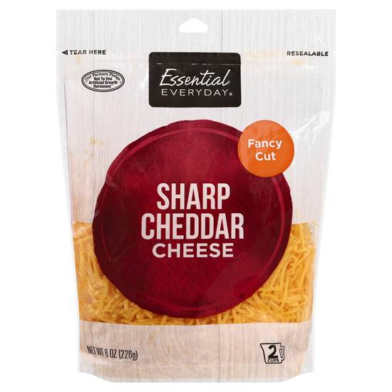 Essential Everyday Fancy Cut Sharp Cheddar Cheese (8 oz)