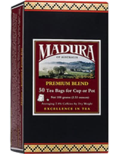 Madura Premium Blend Tea Bags (100g, 50 pack)