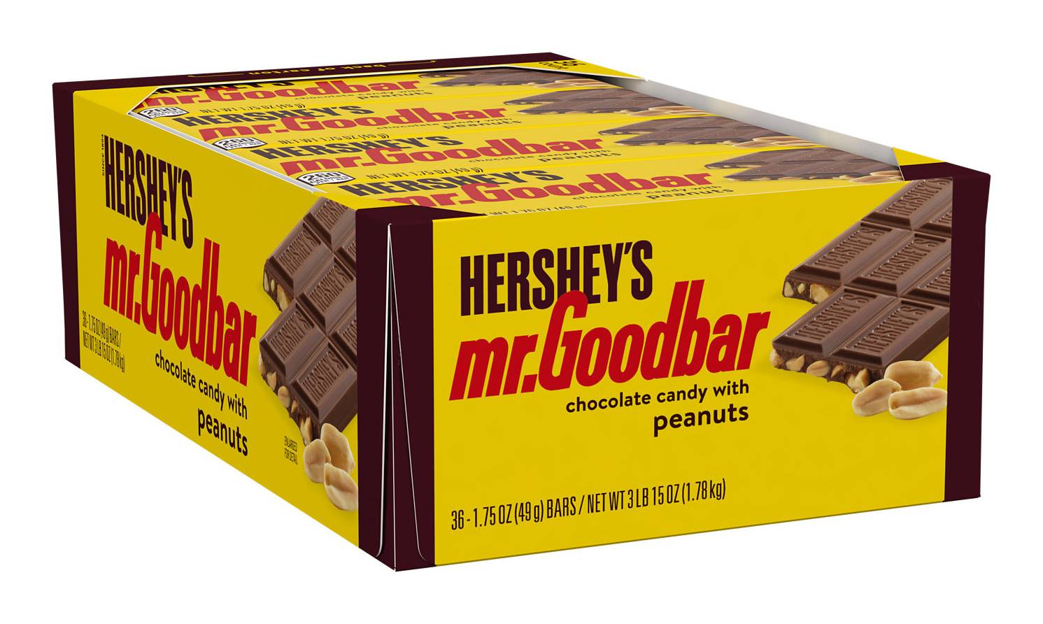 Hershey's Mr. Goodbar Chocolate Candy With Peanuts (1.75 oz)
