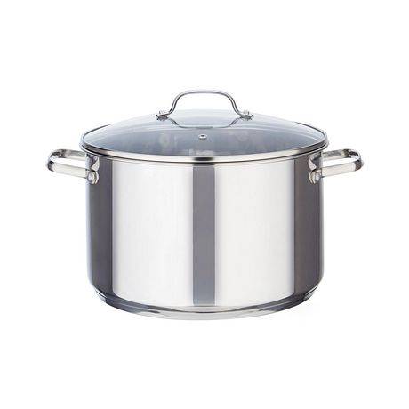 Mainstays Stainless Steel Dutch Oven With Glass Lid