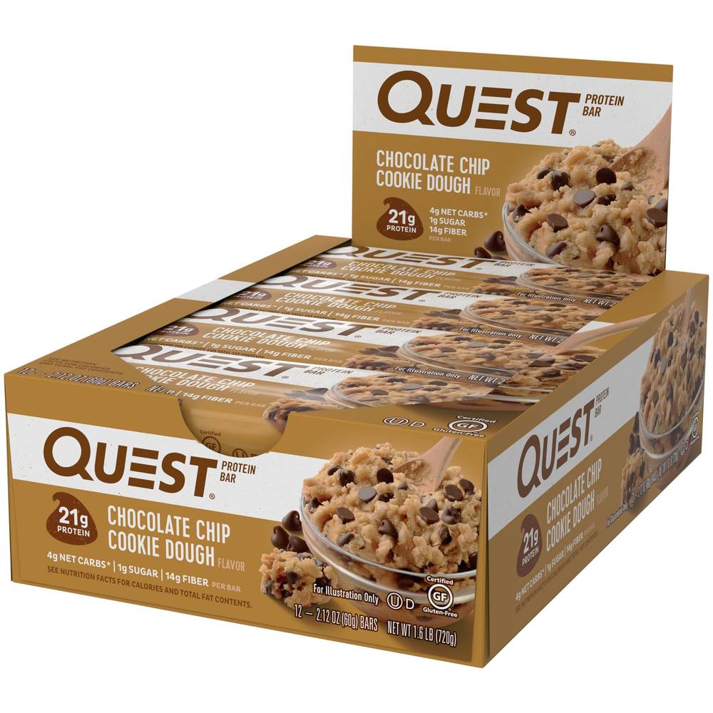 Quest Nutrition Protein Bars (12 ct) (chocolate chip cookie dough)