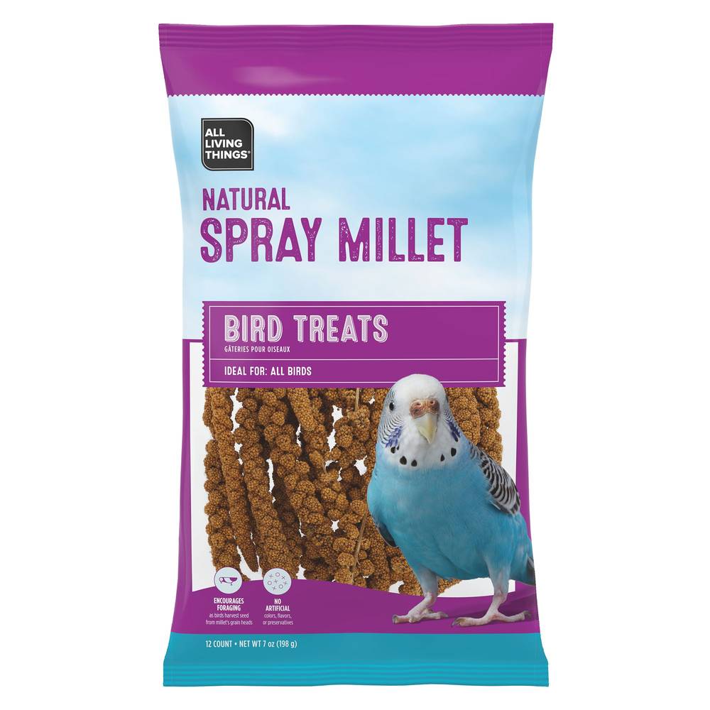 All Living Things Spray Millet Bird Treat (8 oz, 12 ct)