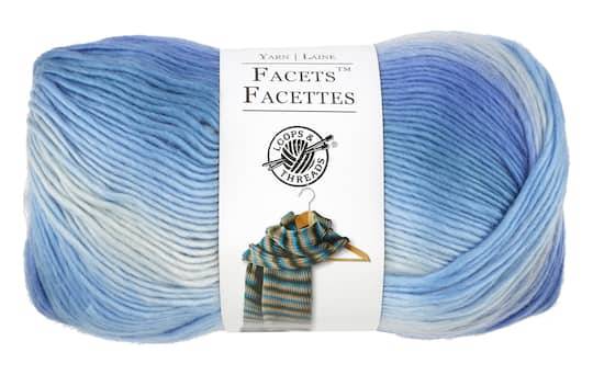Loops & Threads Facets Yarn, 279 yds, Lapis (3.5 oz)
