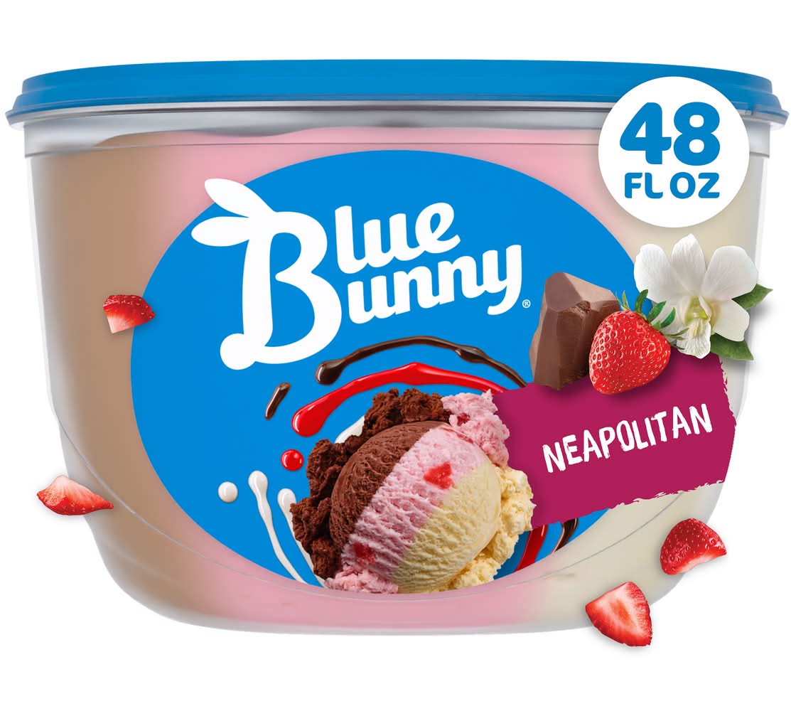 Blue Bunny Premium Neapolitan Frozen Dairy Dessert (48 fl oz)