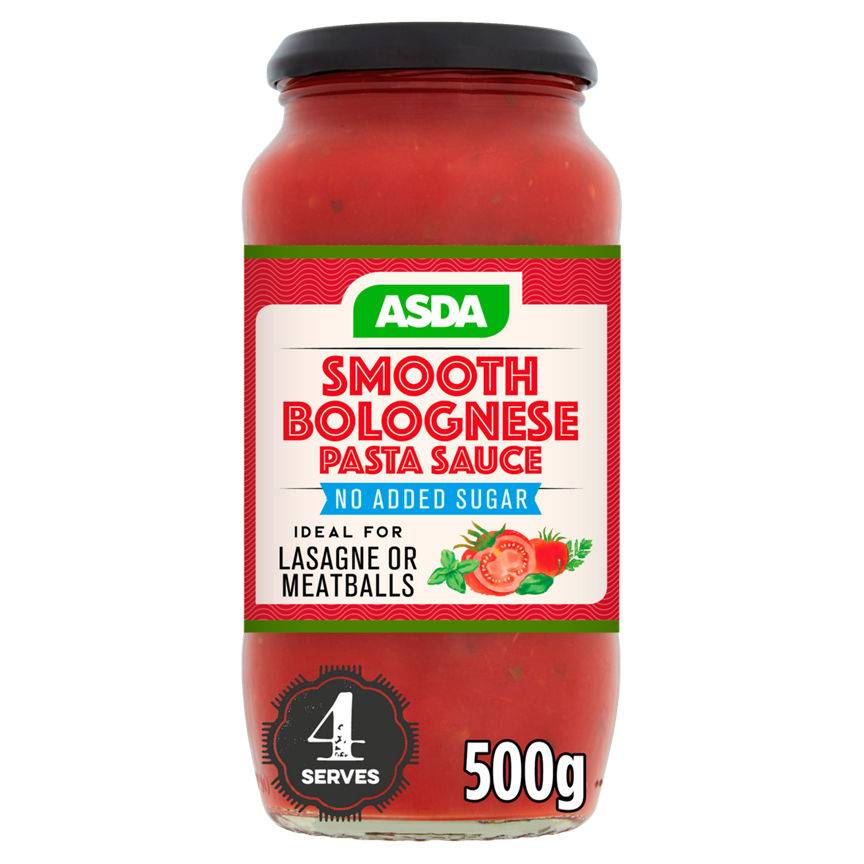 Asda Smooth Bolognese Pasta Sauce 500g