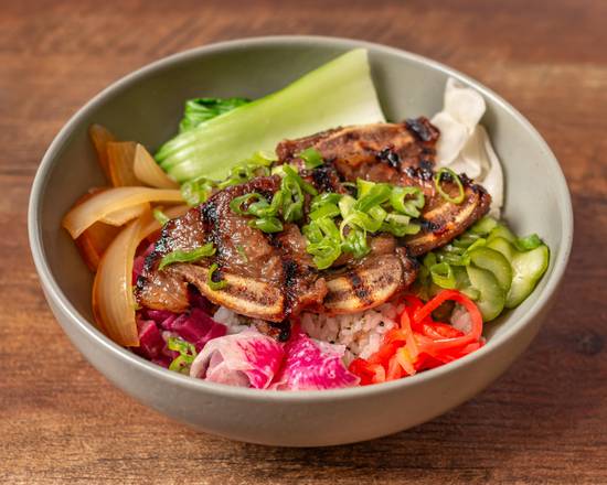 Kalbi Short Rib Rainbow Rice Bowl