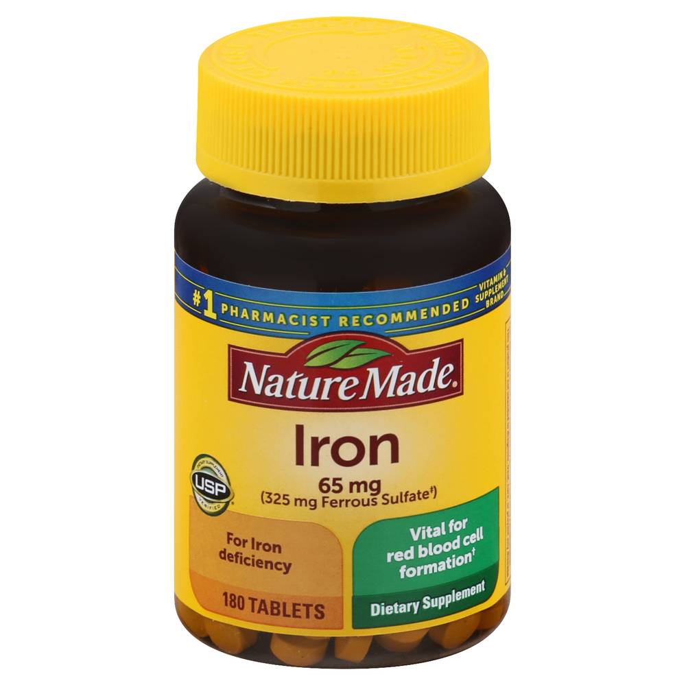 Nature Made Iron 65 mg Tablets (1.76 oz)