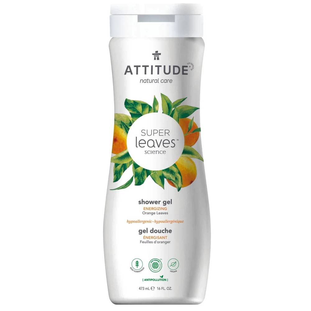 Attitude Super Leaves Natural Shower Gel Energizing Orange Leaves