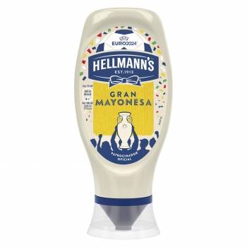 Mayonesa Hellmann's sin gluten sin lactosa envase 430 ml.