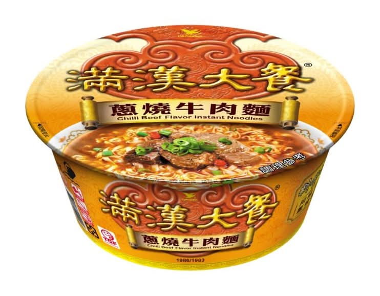 統一滿漢大餐 碗裝泡麵 - 蔥燒牛肉 (192 g)