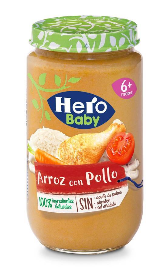 HERO Baby arroz con pollo tarrito 235 gr